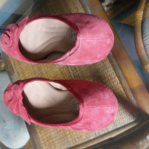 Hotter Suede Tango Red Periwinkle Periw Size 6.5 - Picture 3 of 4